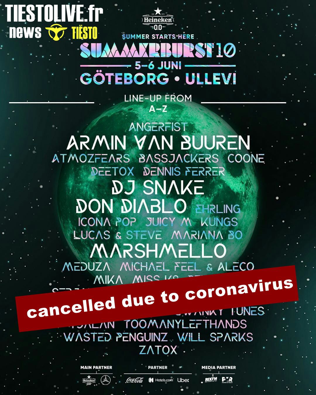 ⚠Summerburst Festival, Göteborg 2020, cancelled due to coronavirus ⚠