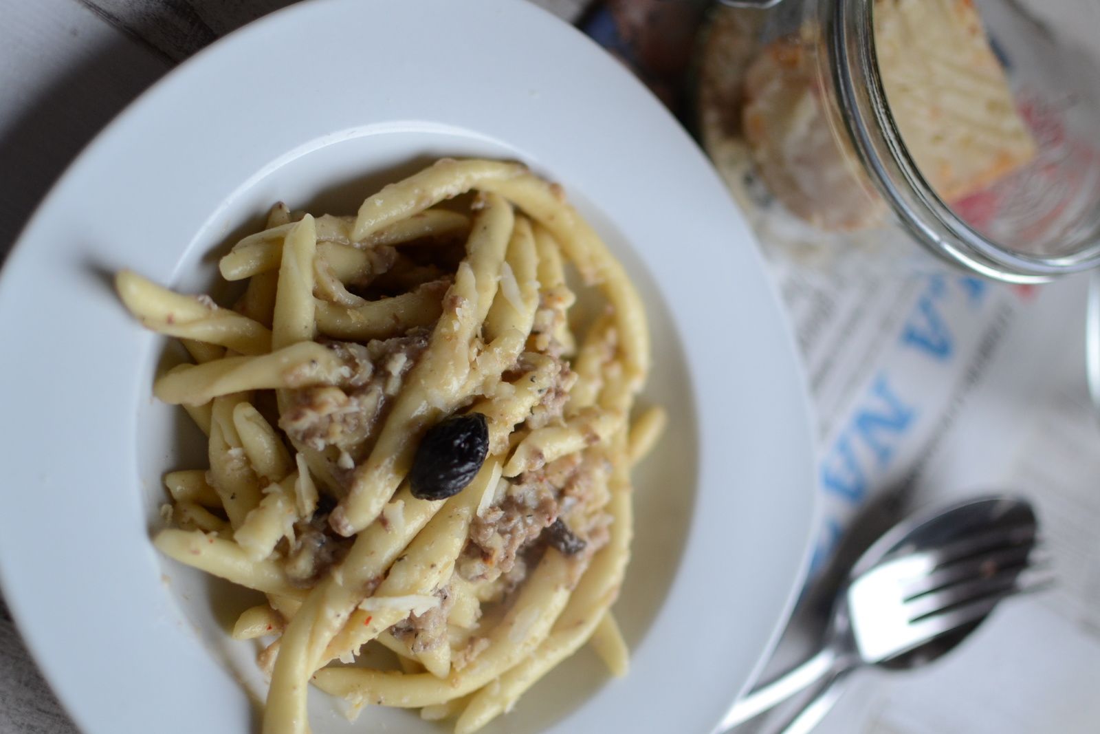 Pâtes au pesto de sardine - Hum, ça sent bon ...