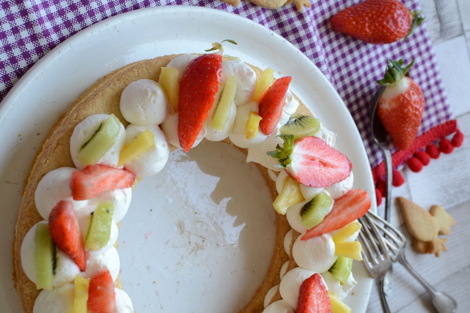 Tarte Mascarpone Fraises Ananas Et Kiwi Hum Ca Sent Bon