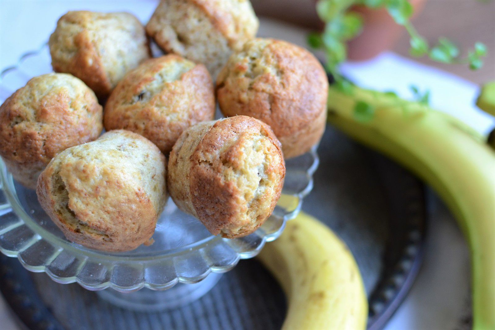 Mini muffins bananes noix du Brésil