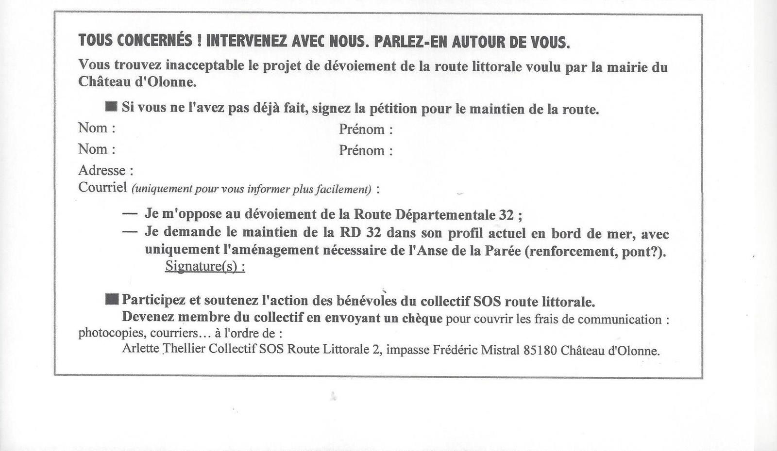 VOX POPULI : NON À LA FERMETURE DE LA ROUTE LITTORALE