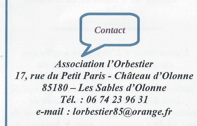 SORTIR AUX SABLES D'OLONNE : CONCERT EN L'ABBAYE SAINT JEAN D'ORBESTIER CE VENDREDI 14 JUIN 2019