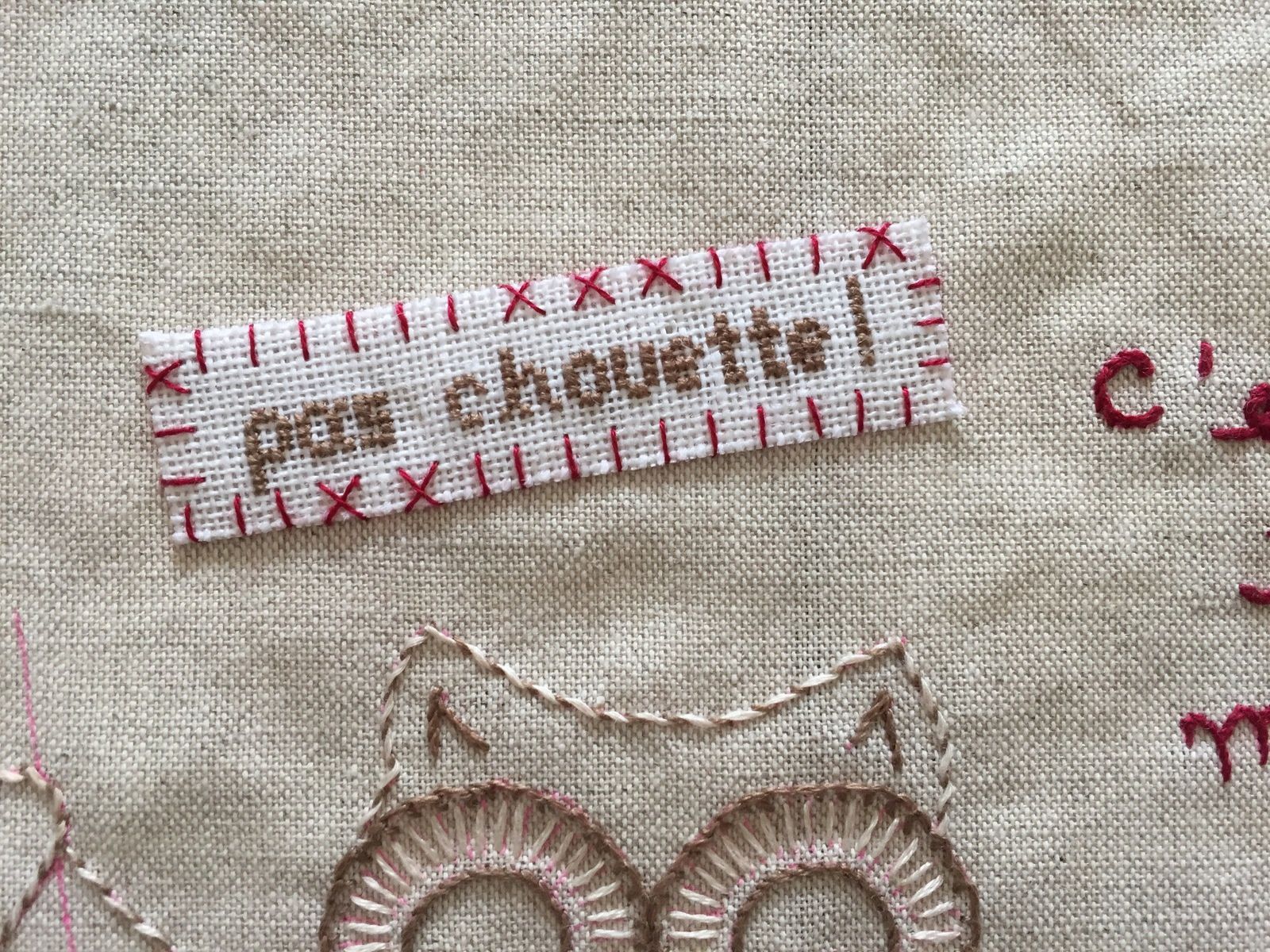 Chouette broderie traditionnelle #4 