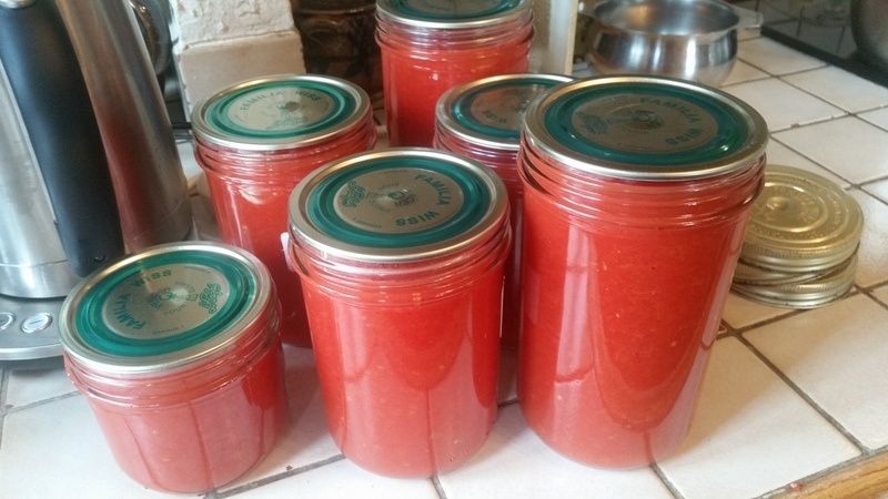 coulis tomates conserve