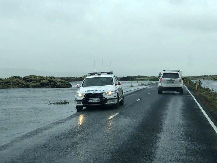 Islande - débâcle glaciaire sur la Skaftá river, avec fermeture de la ring road 1 et son inondation - photo Safety travel
