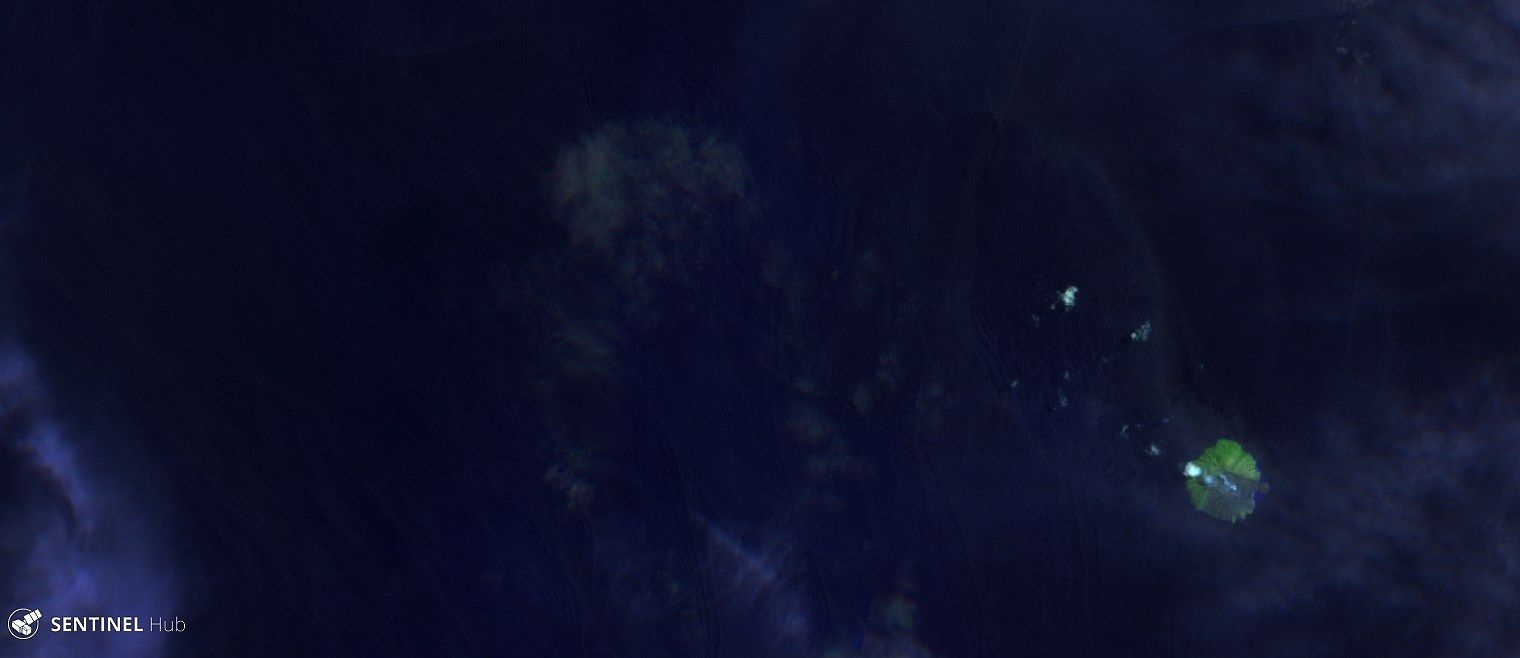 Kadovar - image 12.09.2018 Sentinel-2 image bands 12,11,4
