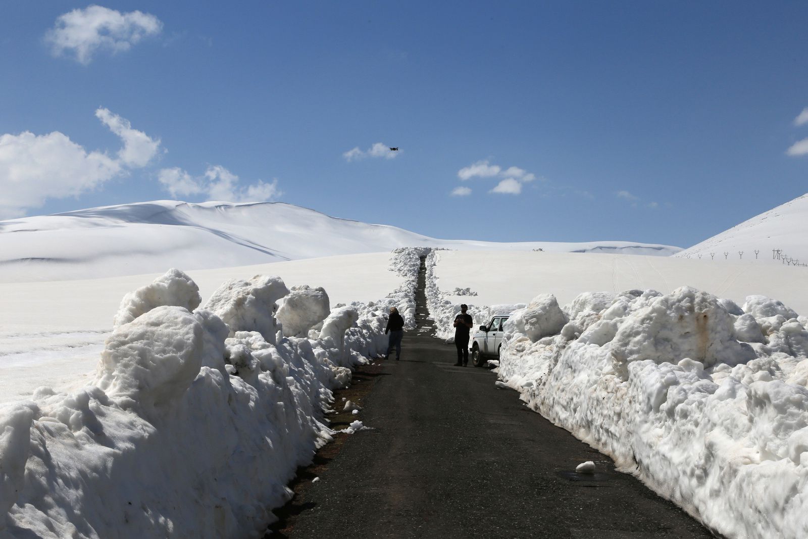 Armenia - Ascent to the Aragats ... brutal stoppage of our progress - photo © Bernard Duyck 2019