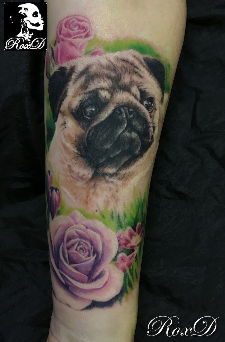 tatouage portrait chien