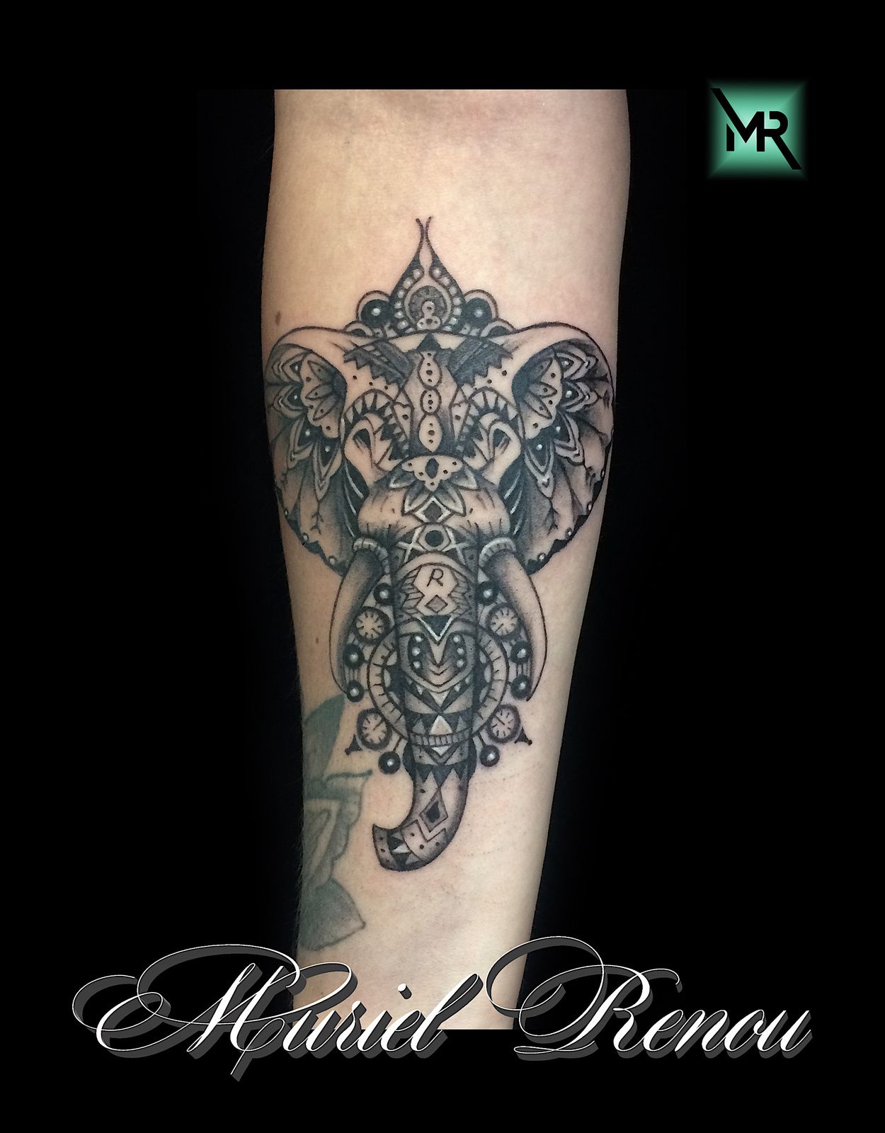 tatouage elephant mandala cristattoo83 tatouage elephant mandala cristattoo83