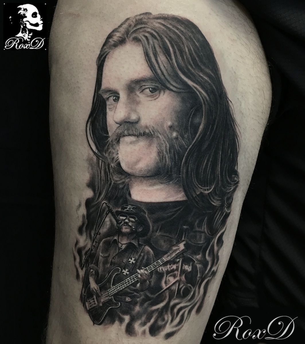 Lemmy tattoo portrait