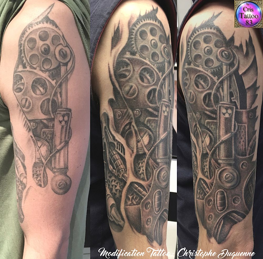 modification ancien tatouage bio-mecanique