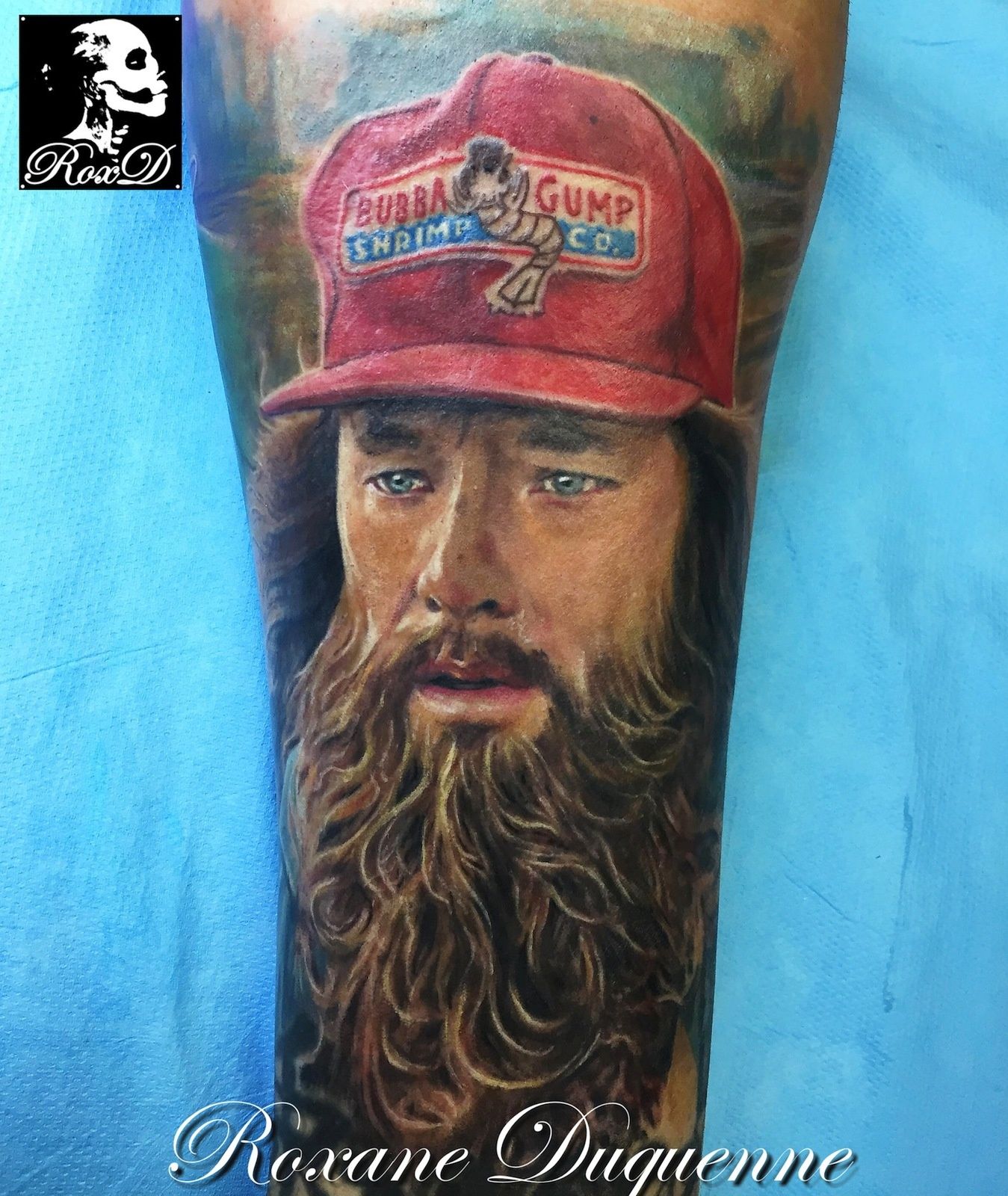 tatouage portrait roxane duquenne