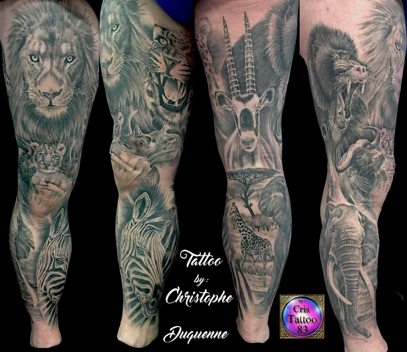 tatouage animaux africains