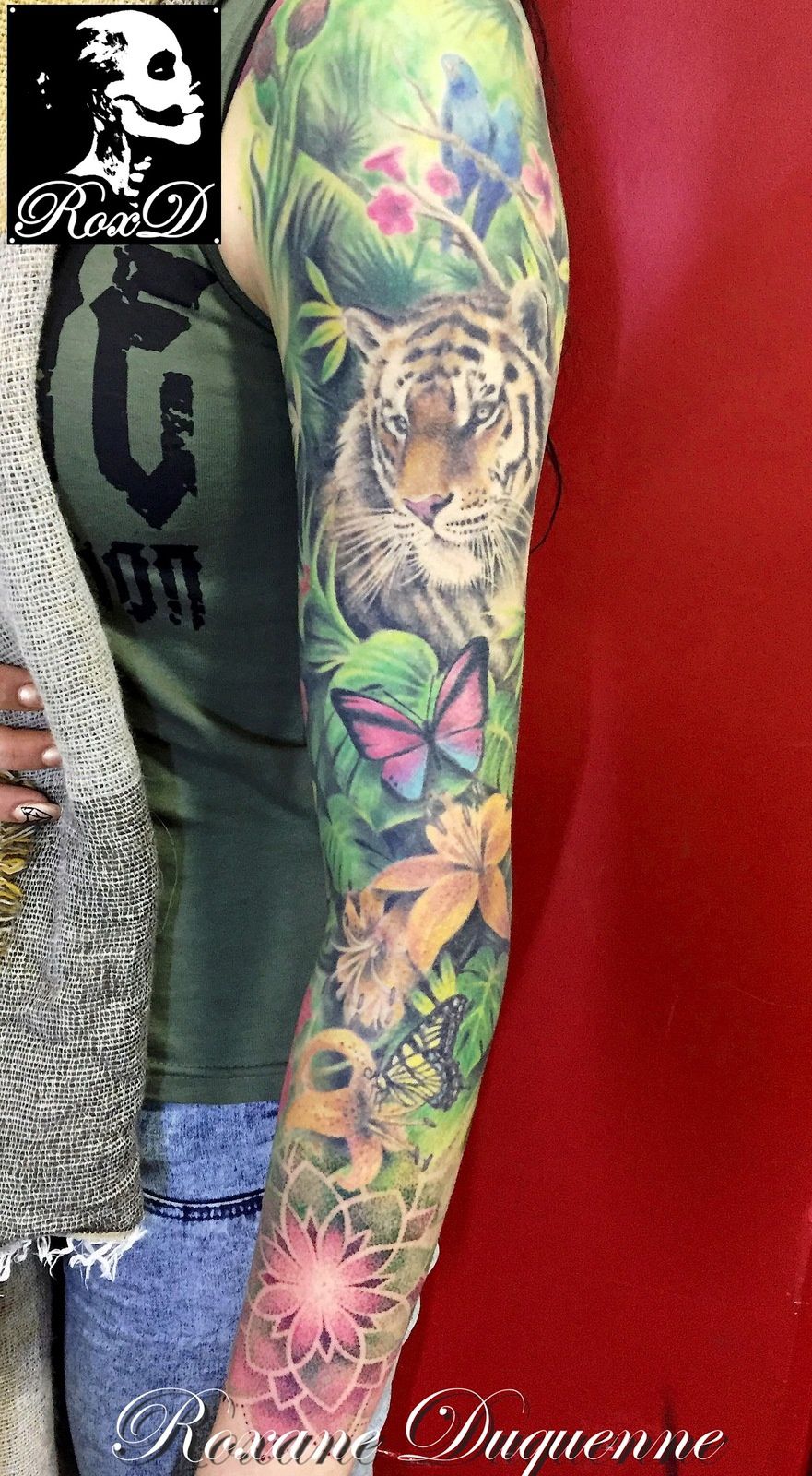 tatouage jungle roxane duquenne tattoo