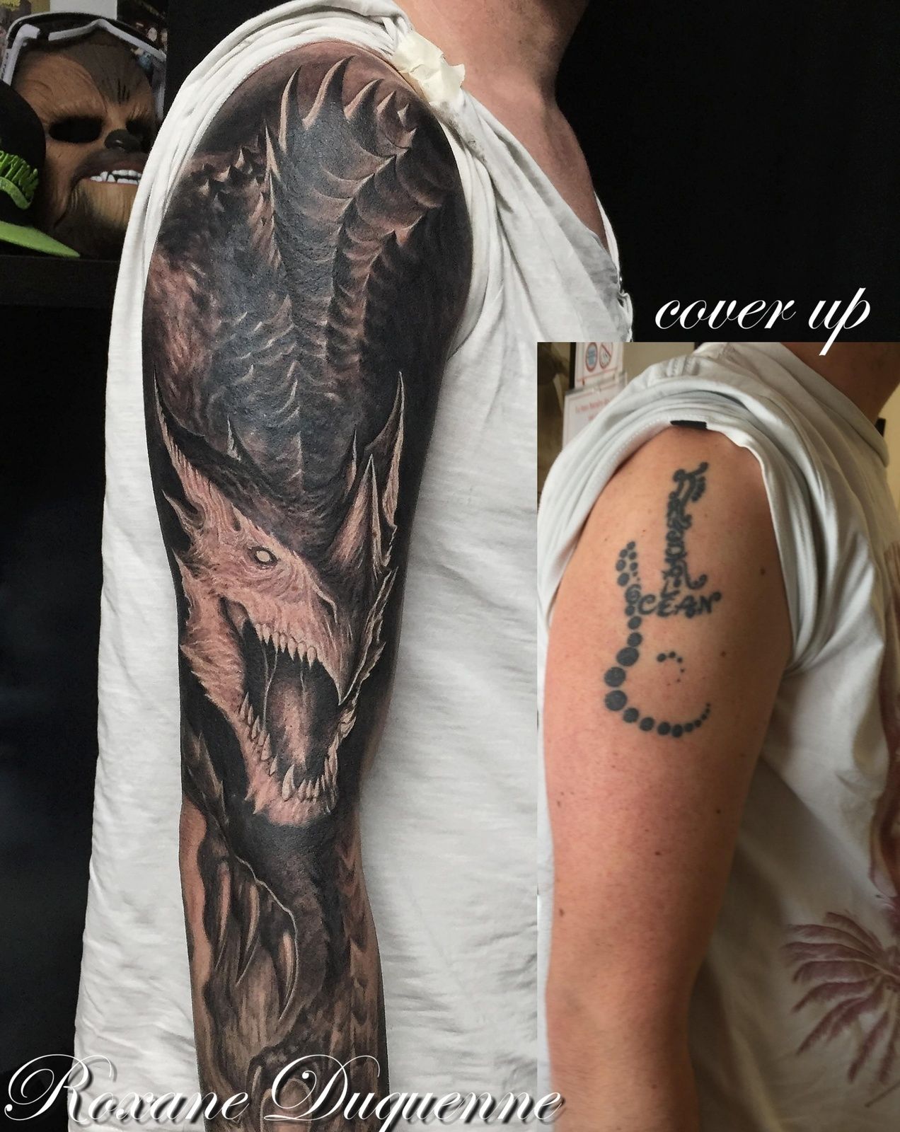 tattoo dragon roxane duquenne