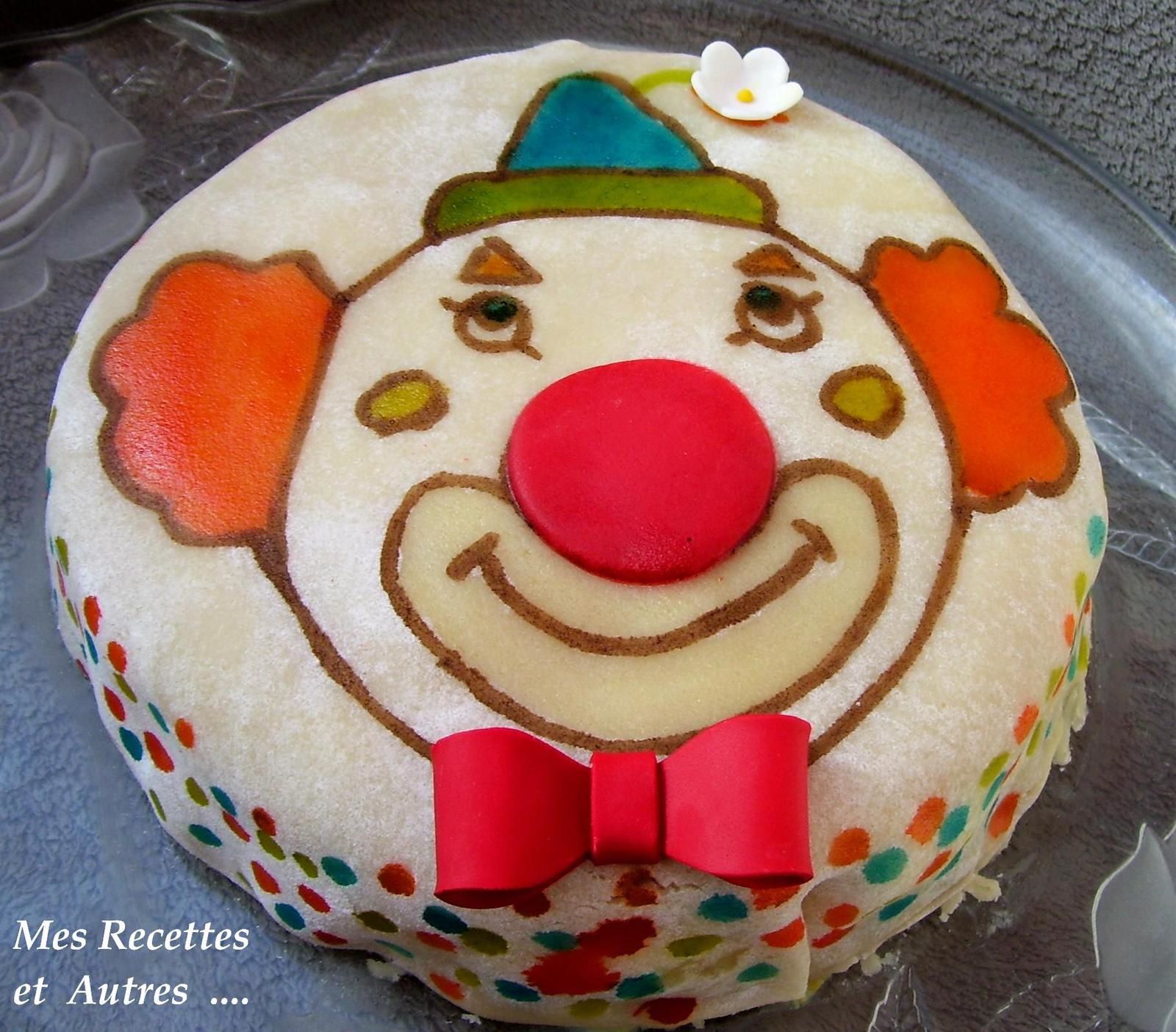 Gâteau Tutti Frutti , Tête de Clown