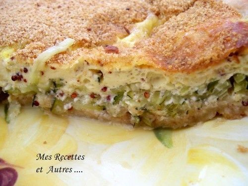 Tarte Courgettes - Maroilles
