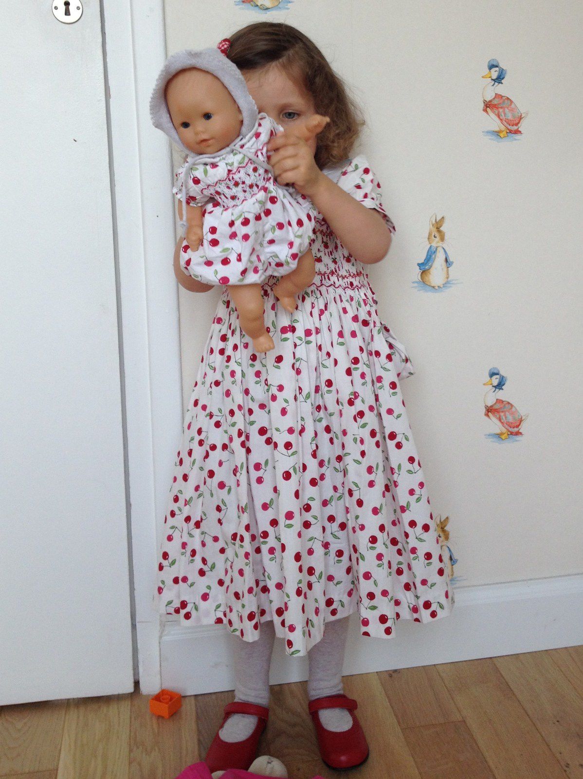 Robe col claudine à smocks pour fille et poupée Corolle Création IMAHO  [samedi mode] - Fashion maman