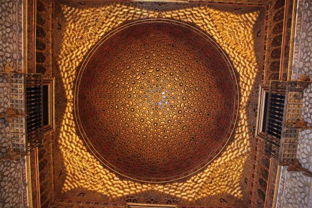 Alcazar de Séville : le plafond du salon des Ambassadeurs