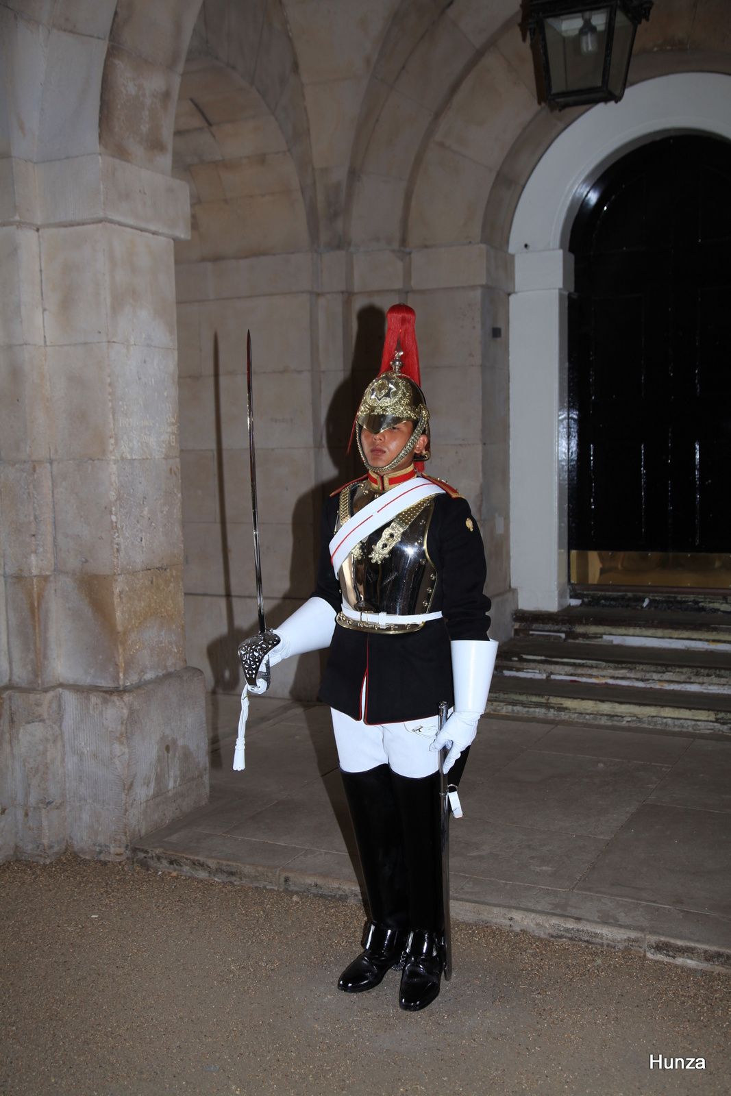 London,, caserne des Horse Guards