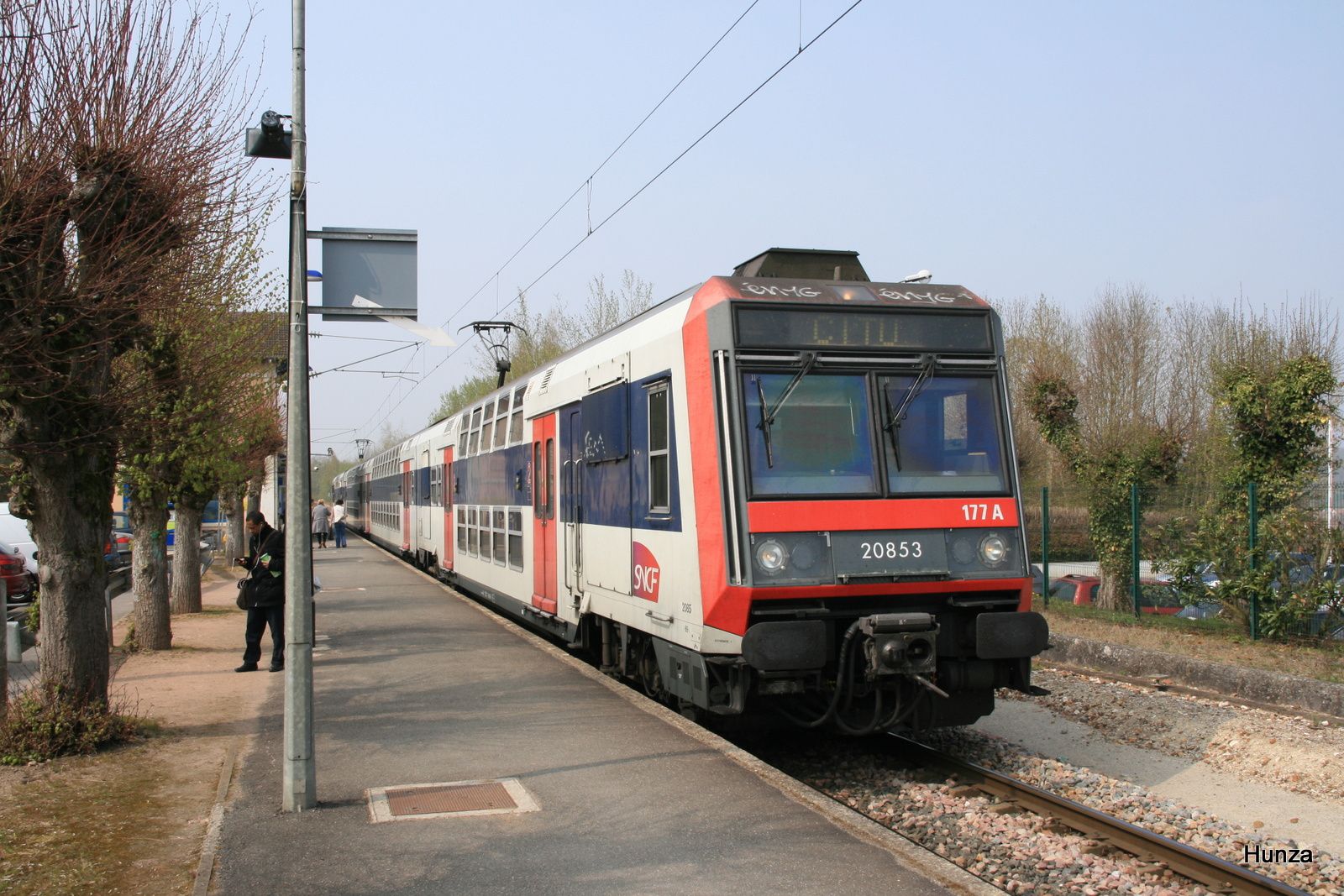 Faremoutiers Pommeuse : train ligne P à destination de Coulommiers assuré en Z 20853 (22 avril 2012)
