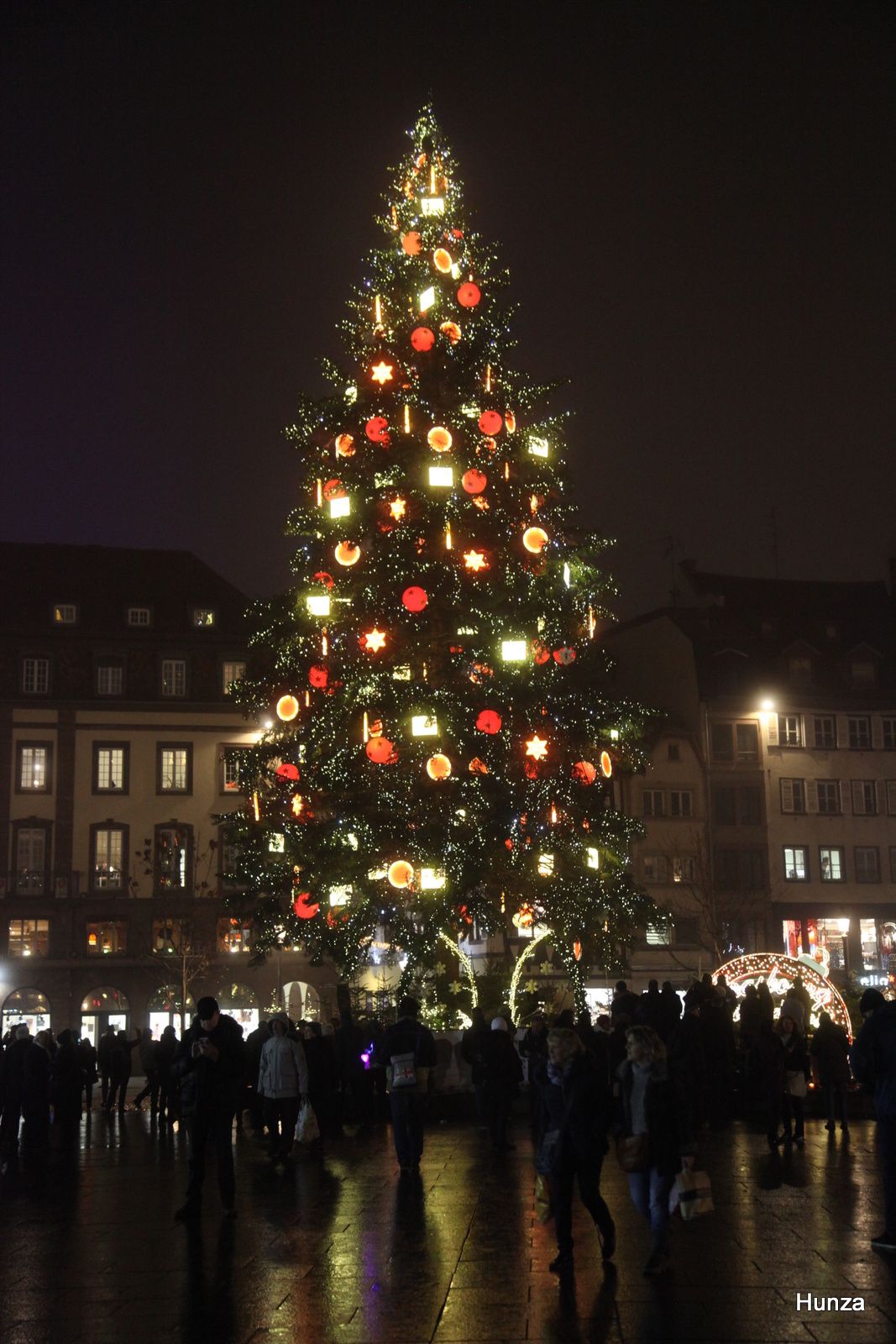 Strasbourg, sapin de Noël place Kléber