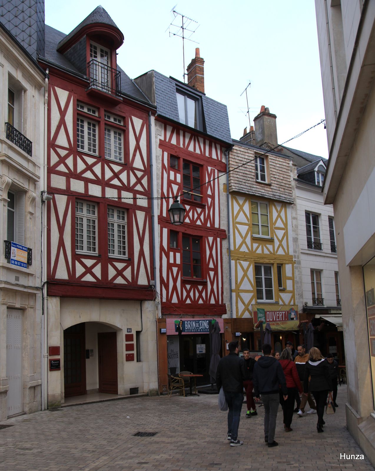 Orléans, maisons à pans de bois rue Sainte-Catherine