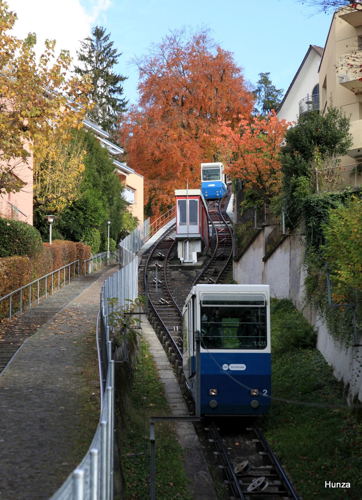 Zurich, le funiculaire Rigiblick