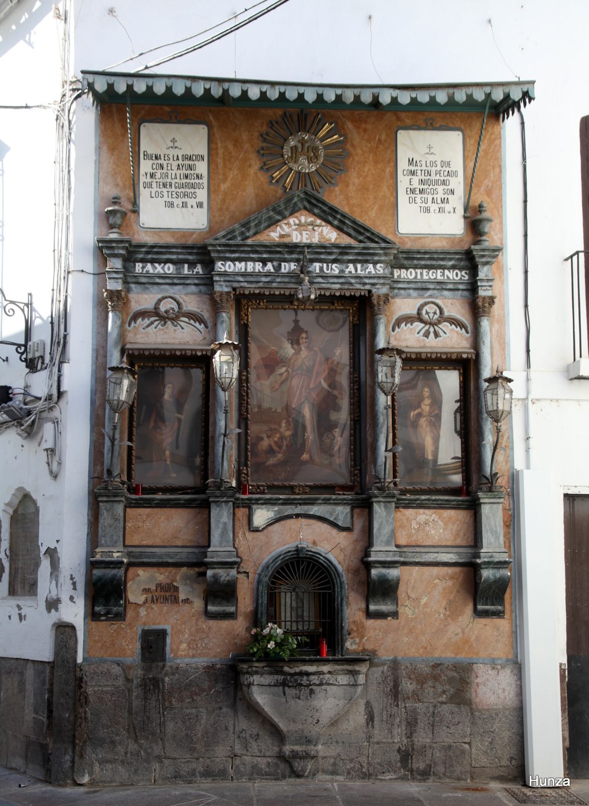 Retablo de San Rafael, esquina de la calle Candelaria con la calle Lineros, Córdoba, Andalousia