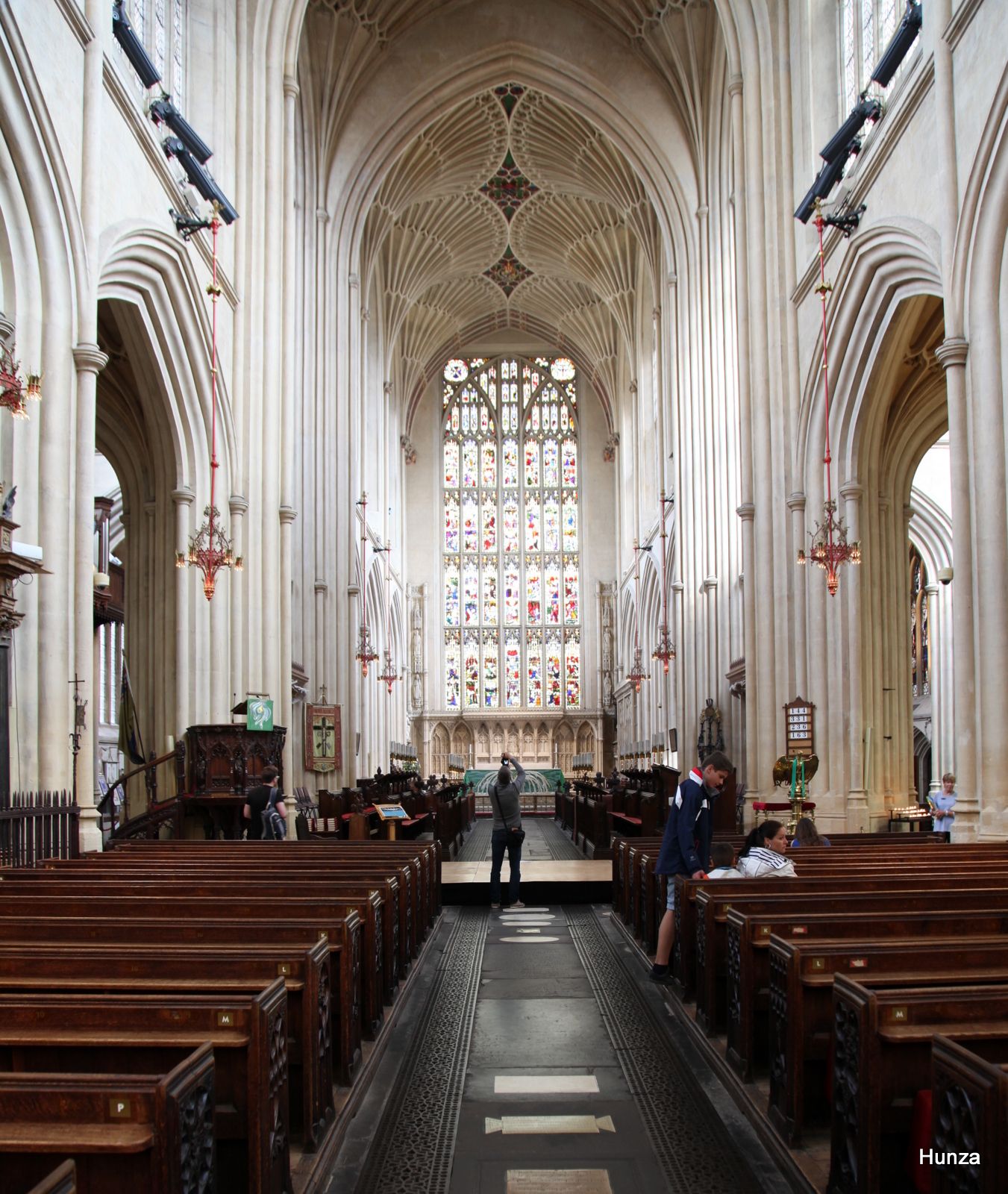 Intérieur de l'Abbaye de Bath, Angleterre