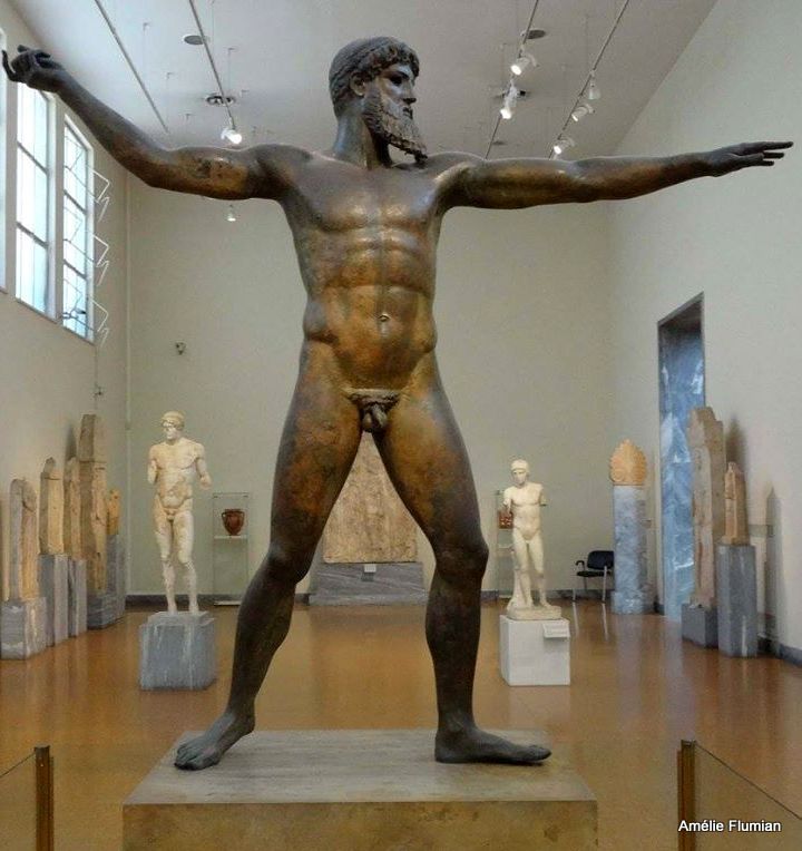 Musée archéologique national d’Athènes, statue en bronze de Poséidon