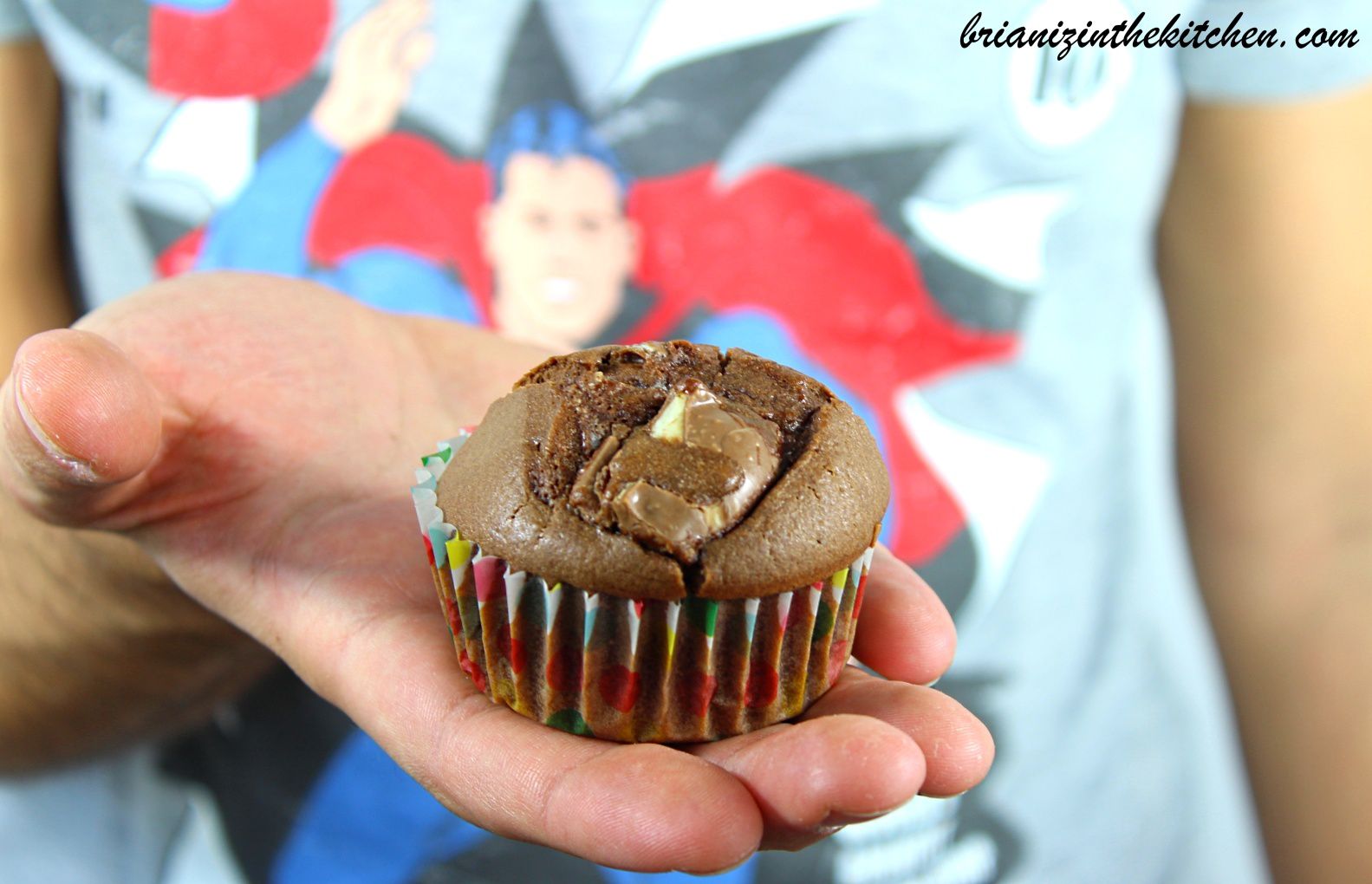 Muffins Chocolat & Kinder Maxi Brian Iz In The Kitchen