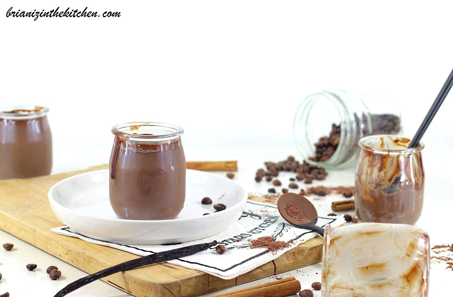 Petits pots au chocolat mexicain, café et cannelle