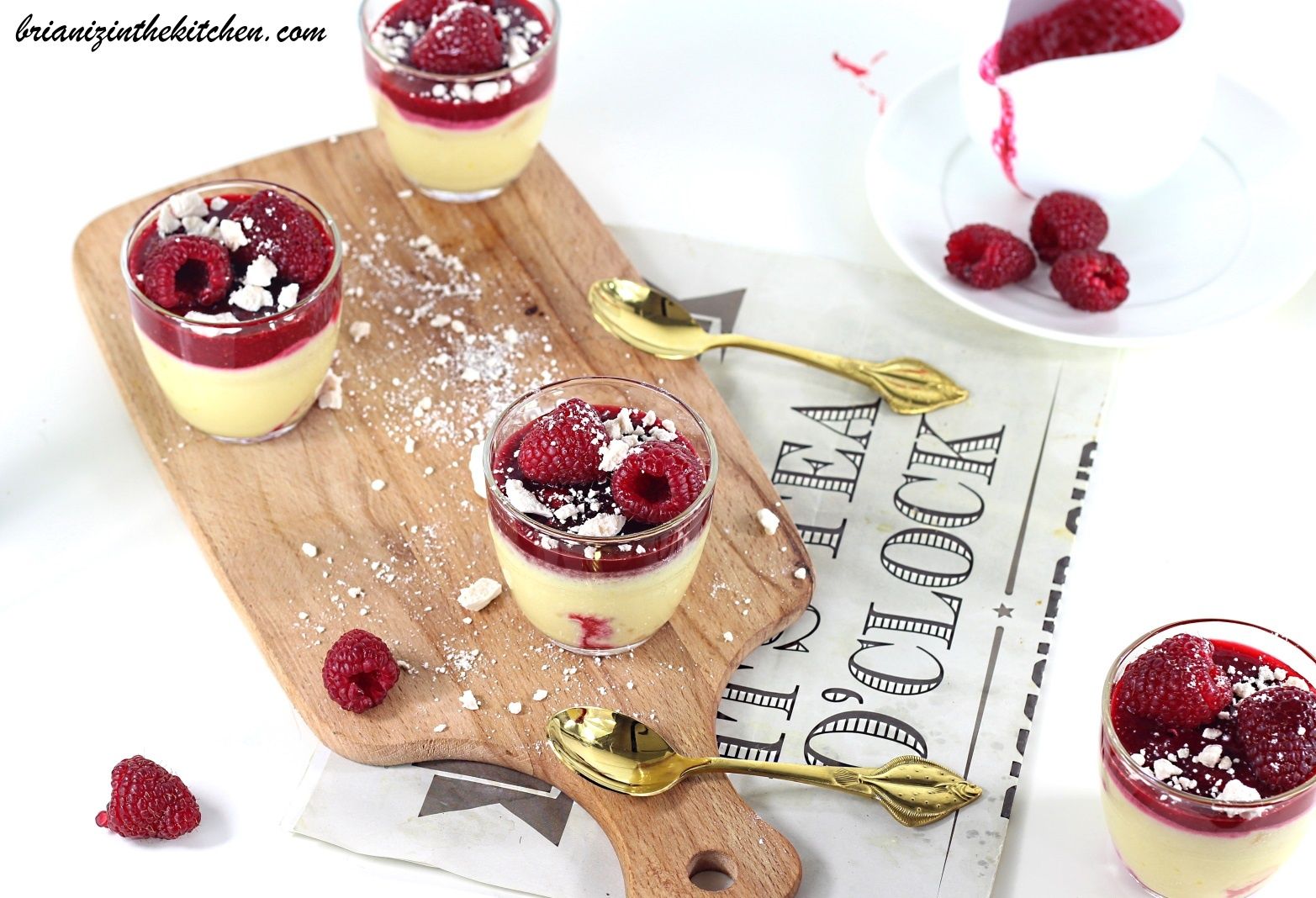 Recette Mousse au chocolat blanc et aux framboises