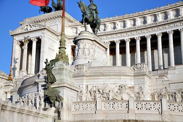Quelques jours sur Rome (1)... La piazza Venezia et le monument à Victor Emmanuel II 