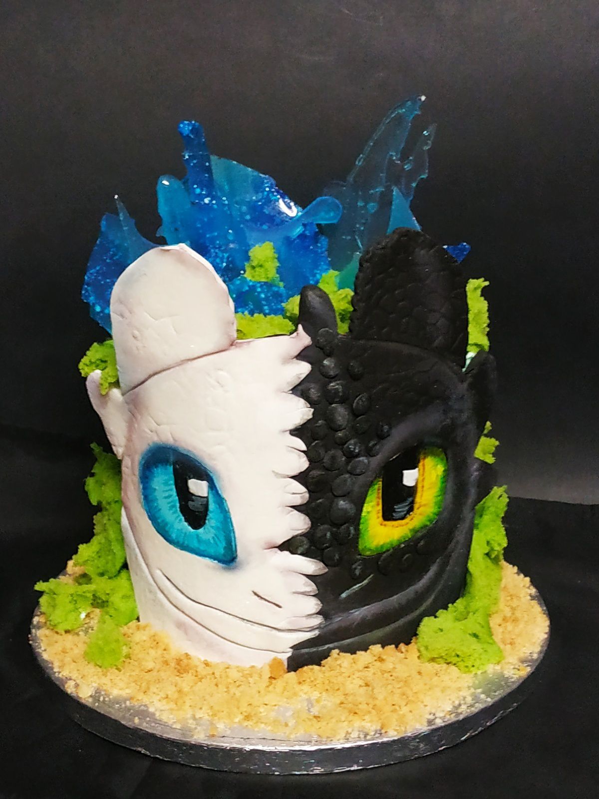 Effet herbe terre et sable comestible en cake design – Trucs de mère geek