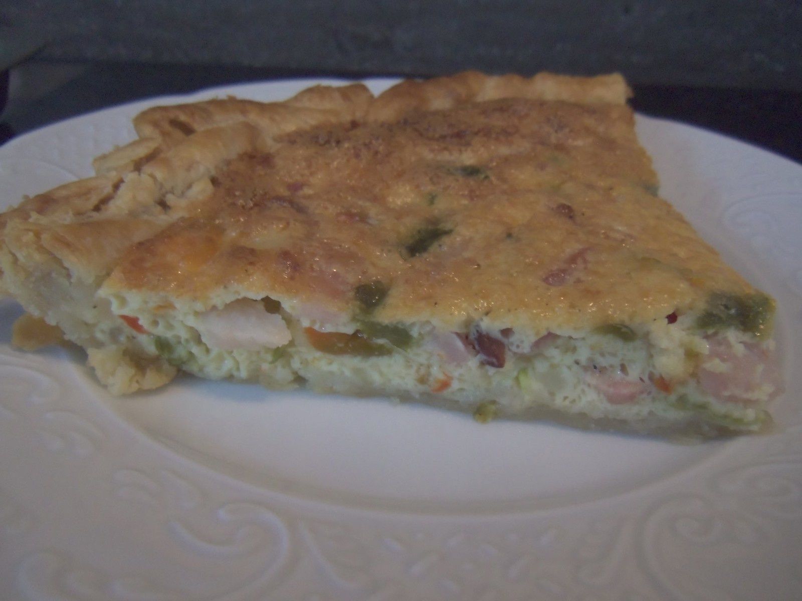 Tarte lardons et poivrons La p'tite cuisine de Sybille
