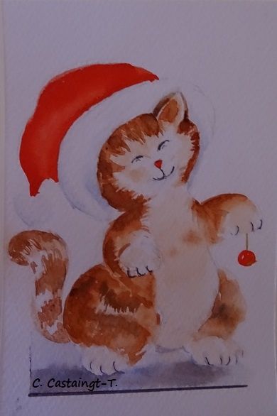 Chat Aquarellement Votre