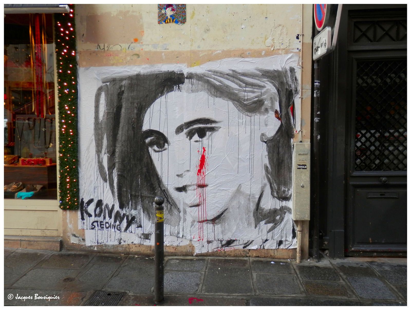 Photo réalisée Rue de Seine à Paris le 14 Janvier 2016