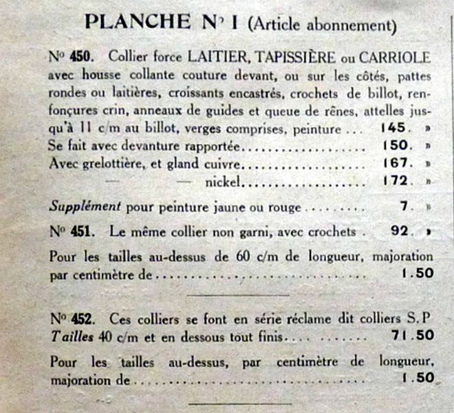 Catalogue de colliers et harnais de travail Renaud à Paris