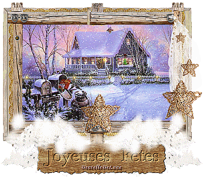 joyeuses-fêtes-gif-animé-paysage-enneigé