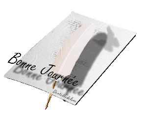 gif animé bonne journée avec ombre de papillon