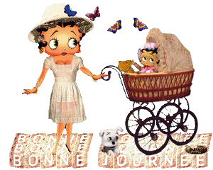 gif animé ... Betty Boop et son bébé Bellybel-gif-animé