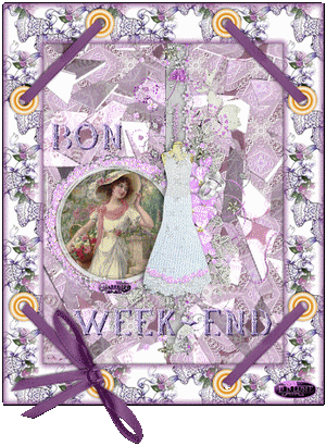 Bon week-end gif animé vintage