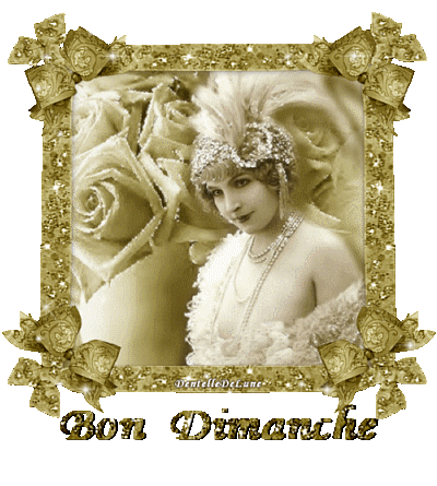 bon dimanche gif animé scintillant vintage
