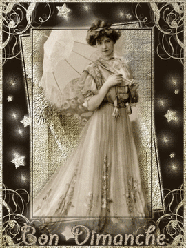 Bon dimanche gif scintillant vintage