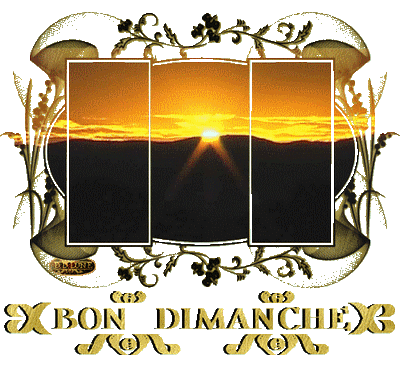 - gif animé bon dimanche -coucher de soleil