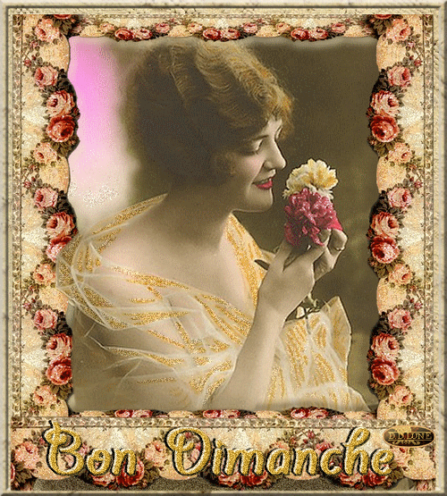 Bon dimanche gif scintillant vintage