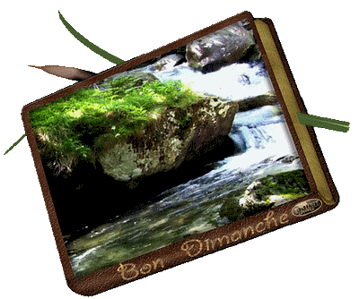 Bon Dimanche gif animé - gif animé bon dimanche nature-cascade