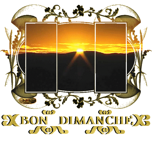 - gif animé bon dimanche -coucher de soleil